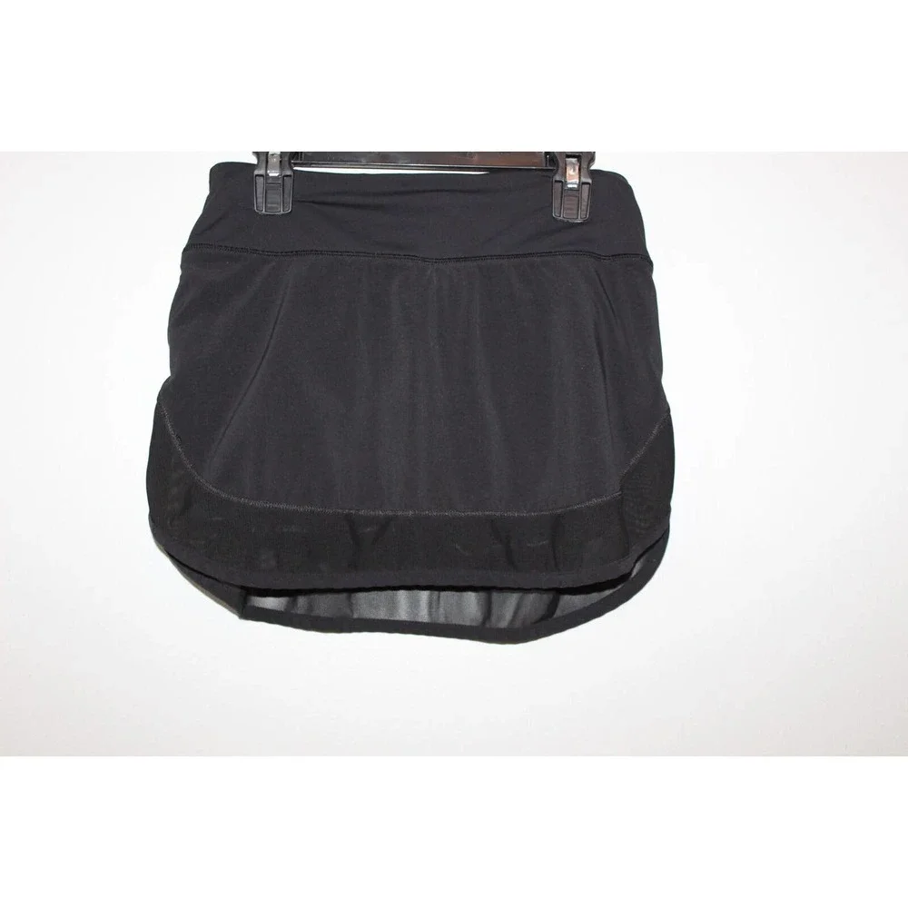 Lululemon Hotty Hot Skirt Skort Shorts Black 4 Way Stretch Women's Size 2 H14792 - Picture 3 of 16